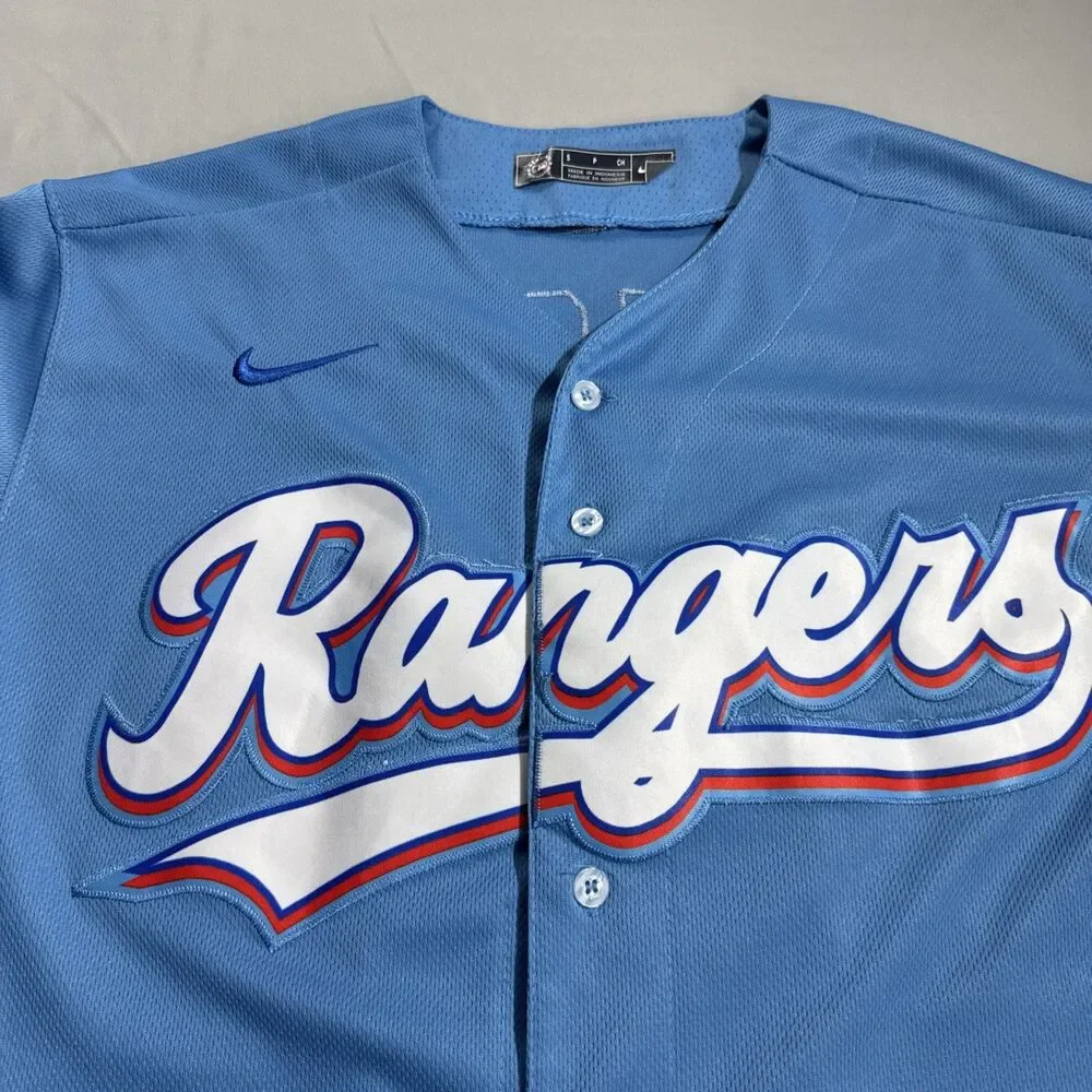 Nike Texas Rangers MLB Corey Seager #5 Jersey Limited Light Blue Sz S